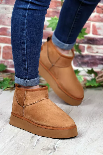 Pierre Cardin  UG Короткие замшевые меховые спортивные женские сапоги