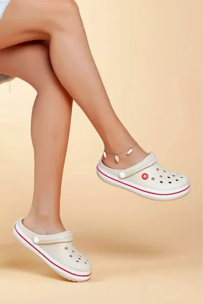 CROCE ORTOPEDICA COMPLETA BEIGE SABO, SPIAGGIA, PANTOFOLE CASUAL DA PASSEGGIO