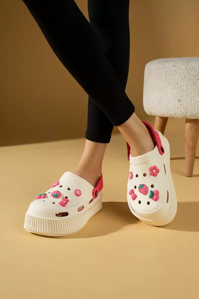 نسائي بيج فوشيا إيفا سي بيتش كوك طبيب ممرضة مستشفى كونفورت صنادل كاجوال شباشب