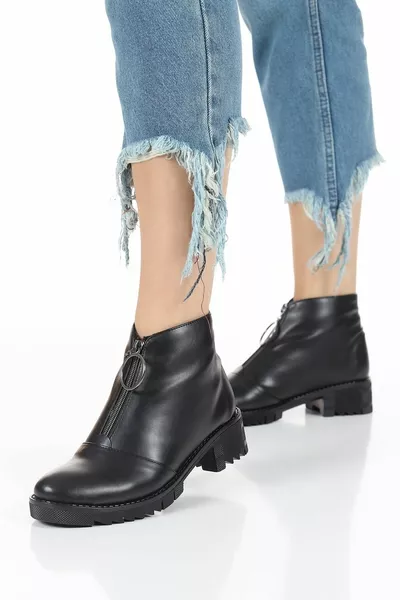 أحذية بسحاب أمامية غير رسمية