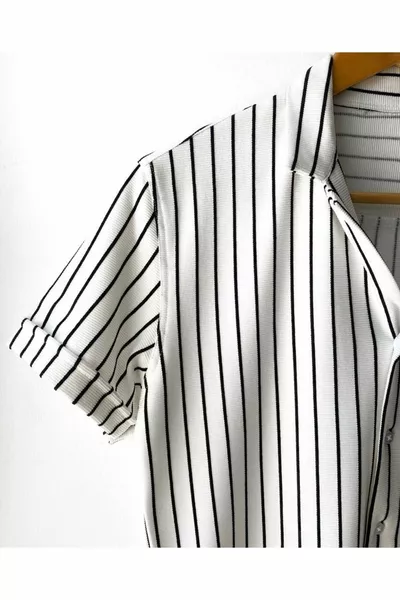 Yeni Sezon Kısa Kollu Pamuklu Yazlık Gömlek