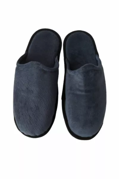 Серые мужские домашние тапочки