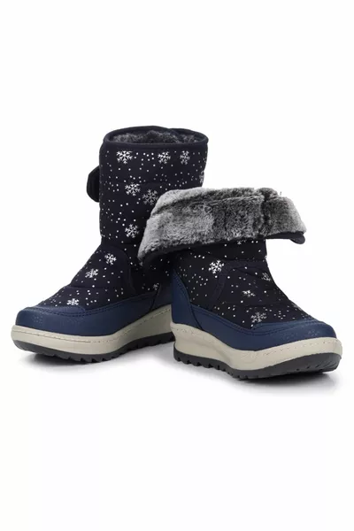 Kiko Kids Lp  Snow Patterned Velcro Girls Snow Boots Chaussures