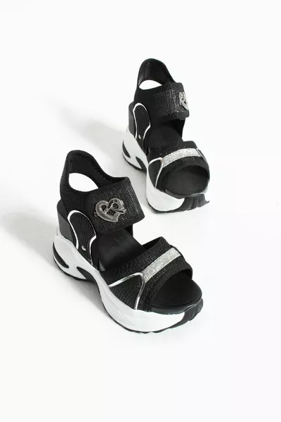 Nua Shoes Fashion Stone Сандали с висока подметка  см Сандали на ток