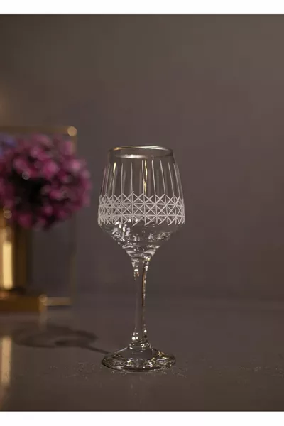  Pieces  Person Dowry Set Wicker Cut Silver Glass Water Set