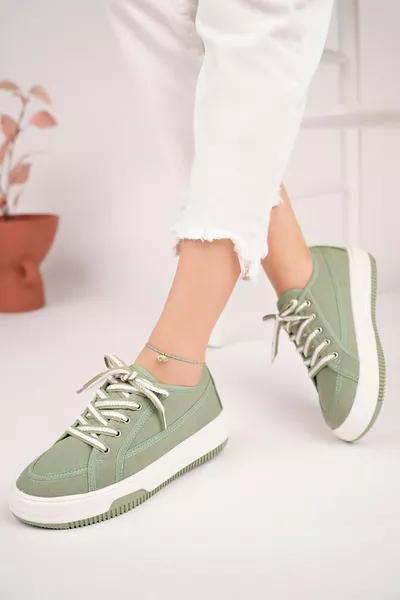 Green Women's Sneaker Casual Shoes