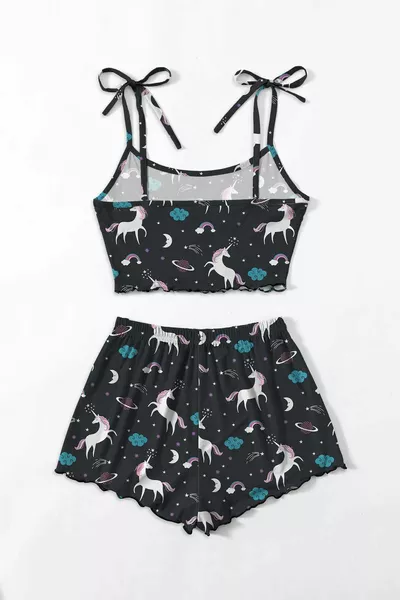 أنجلينا يونيكورني 2 لي طقم شورت فائق النعومة 