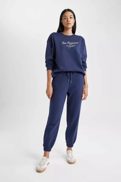 Relax Fit Crew Neck Thick Sweatshirt wn