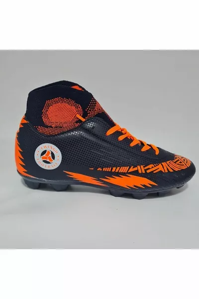 حذاء سوبر ميركوري لكرة القدم للأطفال مع جوارب الكاحل  أزرق كحلي برتقالي -kr