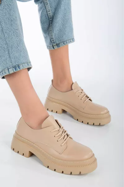 كوريا أكسفورد المرأة الدانتيل متابعة الحذاء الجوز