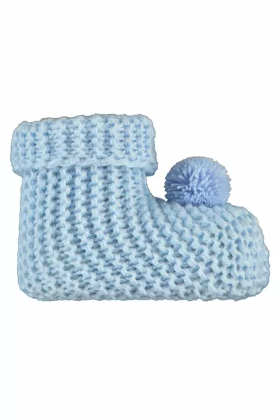 جوارب تريكو للأطفال 0-6 أشهر أزرق