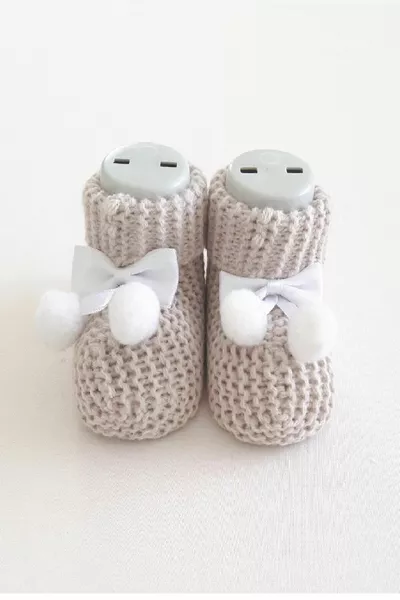 Baby Booties Stricken 0-6 Monate