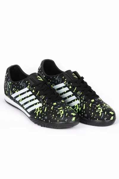 M.P الرجال الدانتيل متابعة أسود أصفر أحذية Astroturf MR