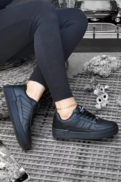 Unisex Black Casual Casual Sneakers Sneakers