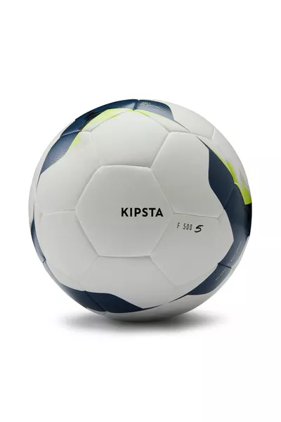 كرة القدم من Kipsta - أبيض / أصفر - المقاس 5 - FIFA Basic
