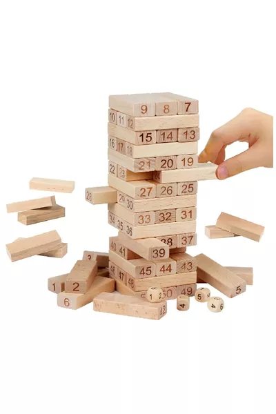 Gioco di Equilibrio a Pezzi Jenga in Legno