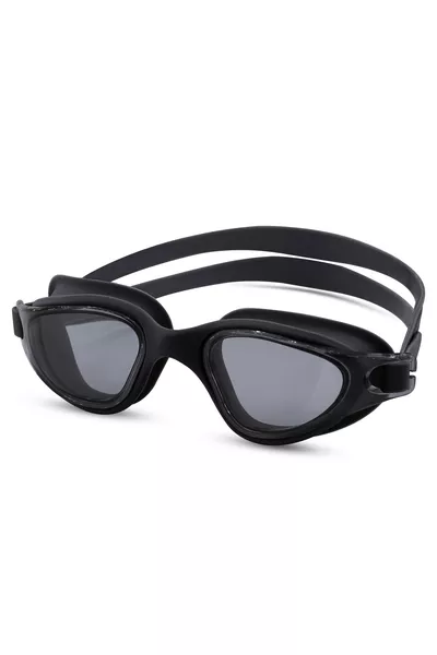 Swimmer Goggles That Don't Fog Up, Vacuum Sealed, UV Protected, Swimming Pool and Sea Goggles, Black