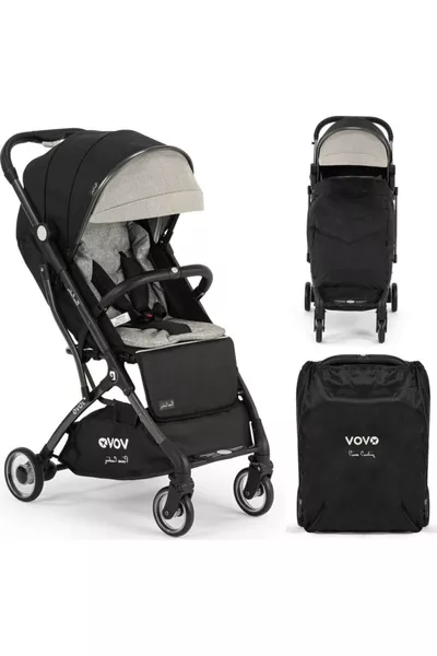 عربة طفل صغيرة فوفو كابين باللون الأسود