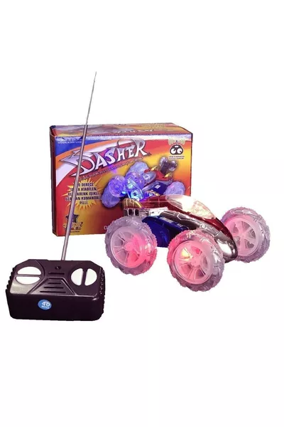 سيارة لعبة داشر البهلوانية المضيئة عن بُعد