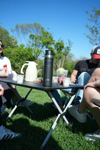 Aluminium Schultergurt Klappbarer Camping- und Picknicktisch L