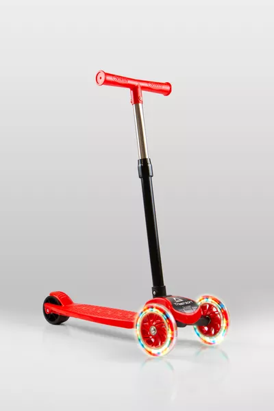 -سكوتر LED قابل للطي / ارتفاع قابل للتعديل بأربع مستويات (سم) / فرامل خلفية