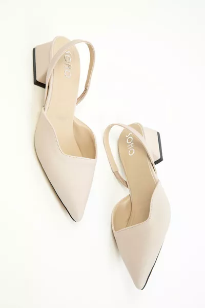 Beige Women's Classic Heels 