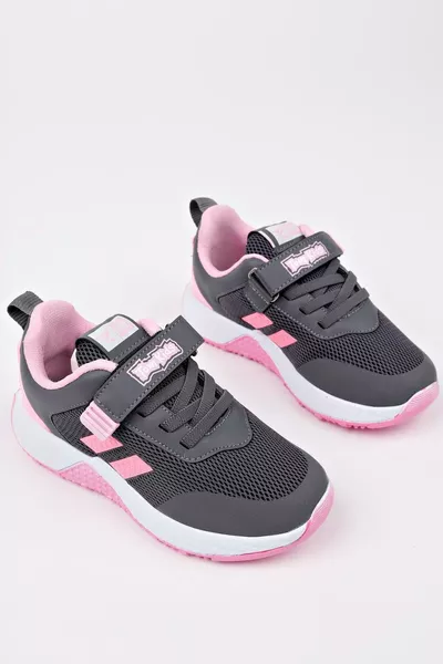 جورب شبكي بقماش قابل للربط باللون الوردي المدخن