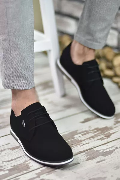 Homme Décontracté Noir et Blanc 