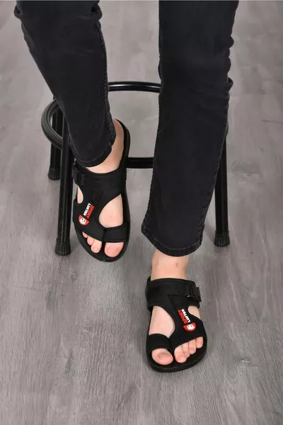 Мужские повседневные шлепанцы Sport Confort, черно-красные, водонепроницаемые, с ремешком между пальцами