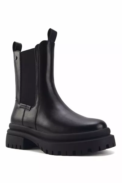 ASHLITA 3PR أسود حذاء تشيلسي نسائي