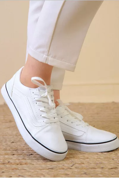 Dagelijkse unisex klassieke witte schoen