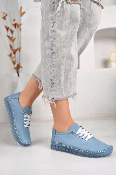 حذاء يومي نسائي جلد طبيعي من موسم جديد من Tsm