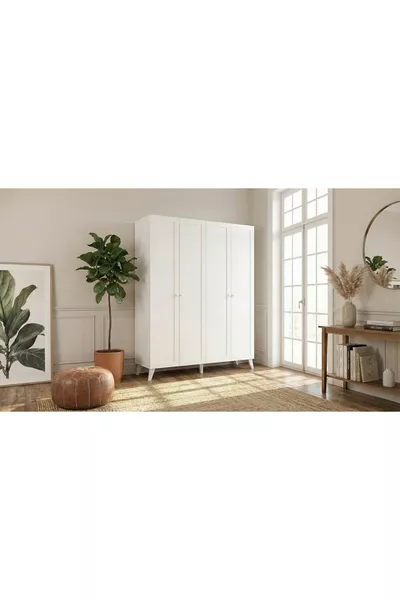 Maya Armadio con 4 Ante Bianco