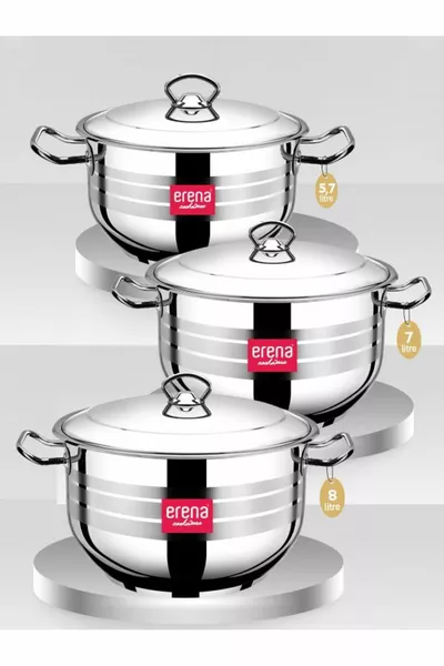 Ensemble de casseroles en acier ** cm