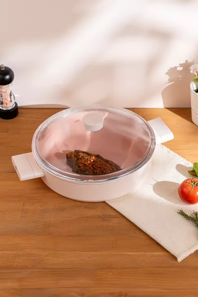 Casserole Swiss Crystal Farcie Rose  cm