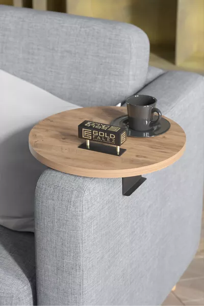 Журнальный столик с регулируемым подносом Декоративный современный поднос Атлантическая сосна