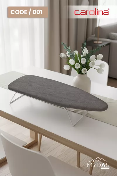 Сив мини смарт преносим пътен ютия маса