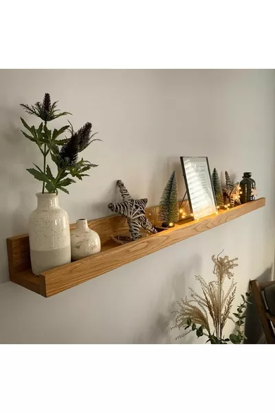 Деревянная рамочная полка, одиночная деревянная полка 