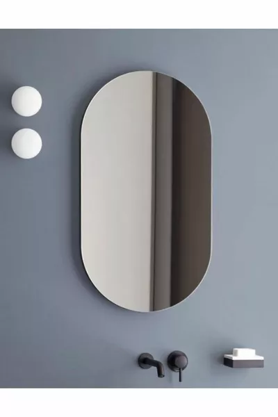 Miroir elliptique décoratif sans cadre  cm