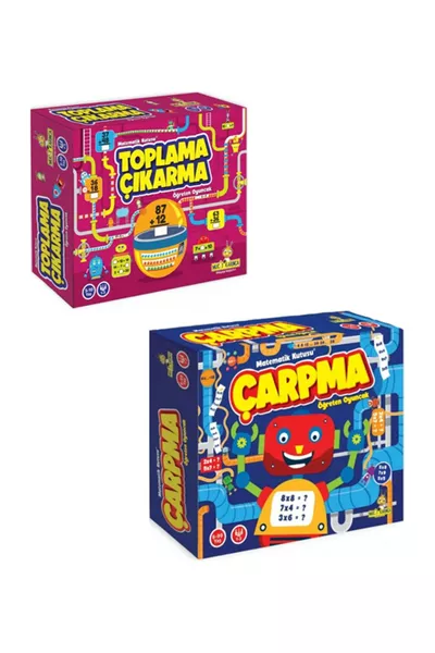 +5 Years Addition – Subtraction – Multiplication Teaching Toy 2-Piece Set (Rising Intelligence)