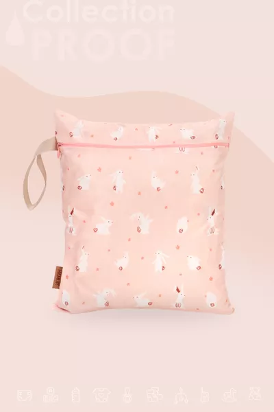 Borsa per vestiti Baby Proof, costume da bagno, borsa impermeabile per vestiti bagnati e asciutti, sporco e pulito, pastello