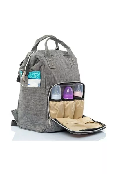 Серая сумка для ухода за младенцем 'Мама'
