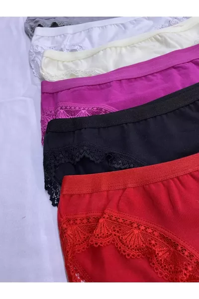 Women's Lace Multicolor Shaping Panties 6-Pack Set