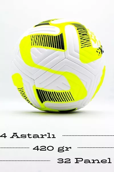 كرة قدم مخيطة مناسبة للأرضيات الصلبة والملاعب المغطاة مع مضخة هدية