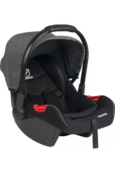 عربة أطفال فاخرة مع وسادة، كرسي سيارة للأطفال، حامل أطفال، وسقف شبكي