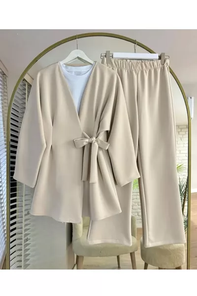 طقم نسائي محتشم ثنائي القطعة