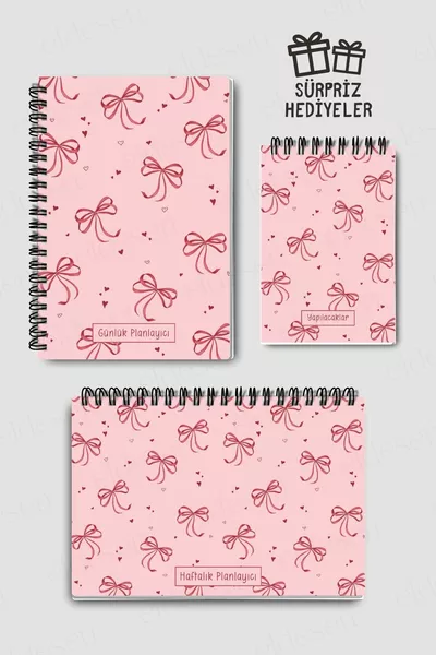 Комплект за тройно планиране, Дневен планер, Седмичен планер, Списък със задачи, Академичен тефтер