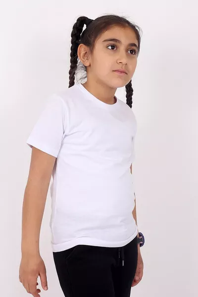 تي شيرت أطفال أساسي بياقة دائرية للجنسين