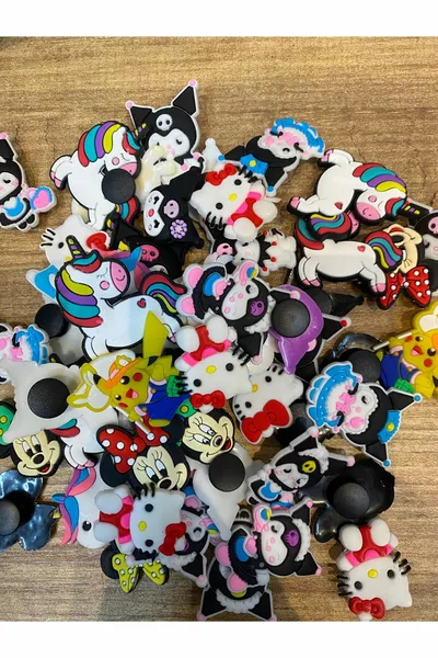 Decorazione per ciabatte 6 pezzi Compatibile con tutte le ciabatte (spedizione mista)