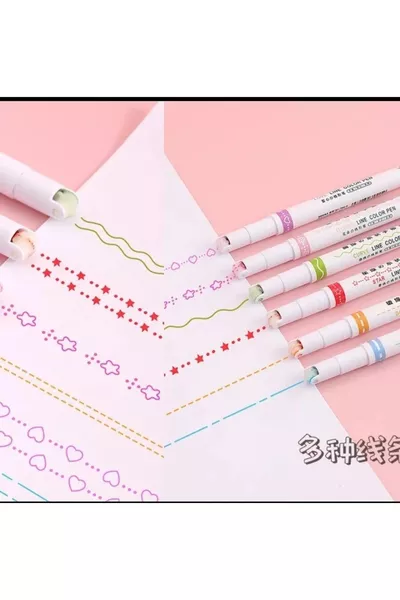 Набор из 6 карандашей с рисунком и шестигранным корпусом